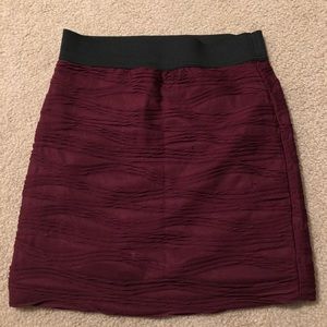 Burgundy skirt